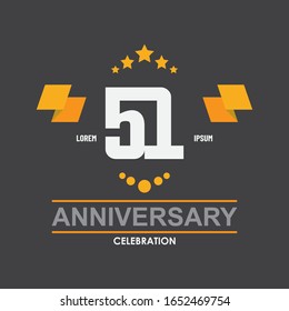 51 Jubiläumsfeier Vektorillustration Konzept-Template-Design