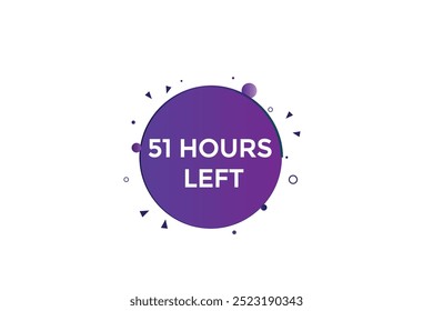 51 hours left, icon, stile, timer, countdown, clock, time,  background, template, 51 hours left, countdown, sticker, left banner, business, sale, label button
