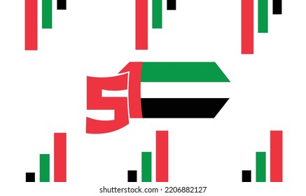51 National Day of United Arab Emirates.02 december .vector ilustration eps08.
