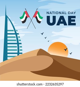 51 National Day of United Arab Emirates.Our National Day.Spirit of the union poster banner