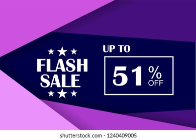 51% off discount promotion sale,  sale promo marketing.