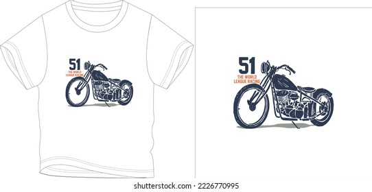 51 the world racing bike t shirt graphic design vector illustration digital file