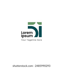 51 years, 51 th, 51 letter logo anniversary. with green color, for celebrate