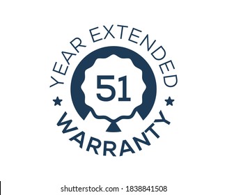 51 Years Warranty images, 51 Year Extended Warranty logos