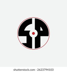 513 letra logo forma matemática geométrica aprendizaje educativo círculo elipse pistola objetivo espacio negativo S P