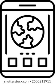 517 - Earth Flat Vector Icon Design