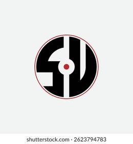 517 letra logo forma matemática geométrica aprendizaje educativo círculo elipse pistola objetivo espacio negativo S U