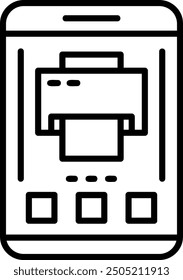 519 - Printer Flat Vector Icon Design