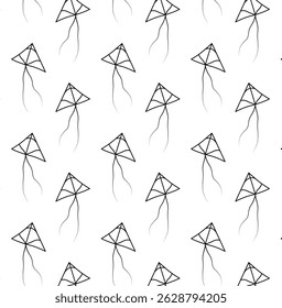 5+1outline art kites with background with