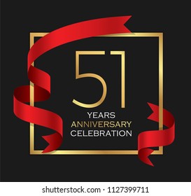 51st years anniversary celebration background