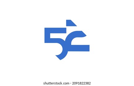 52 Nuevo logotipo único de corte moderno