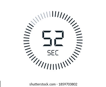 52 second timers Clocks, Timer 52 sec icon