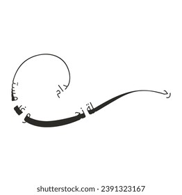 52 UAE National Day. Translated Arabic: Union Day of United Arab Emirates. Traditional Arabic Calligraphy Illustration. Vector eps 10.