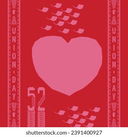 52 Nationalfeiertag der VAE. Arabisch übersetzt: Union Day of United Arab Emirates. Illustration. Vektor eps10.