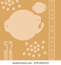 52 UAE National Day. Translated Arabic: Union Day of United Arab Emirates. Illustration. Vector eps 10.