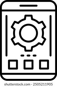 521 - Gear Flat Vector Icon Design