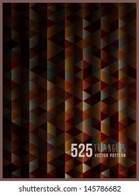 "525 Triangles", geometric vector background