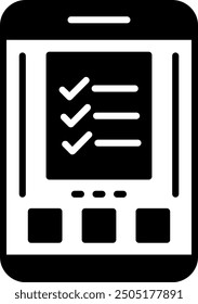 527 - Checklist Flat Vector Icon Design