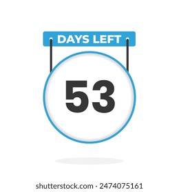 Cuenta atrás para 53 días para la promoción de ventas. Quedan 53 días para el Anuncio de ventas promocionales
