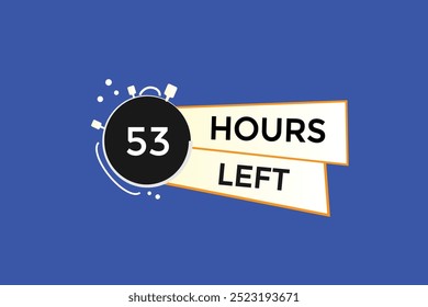53 hours left, icon, stile, timer, countdown, clock, time,  background, template, 53 hours left, countdown, sticker, left banner, business, sale, label button
