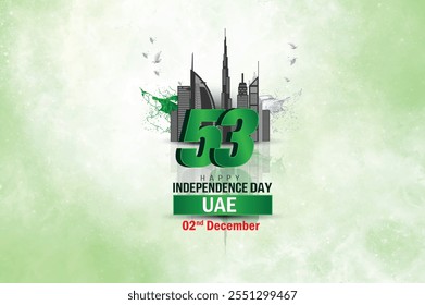 53 Dia da Independência dos EAU Vetor