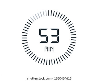53 minutes timers Clocks, Timer 53 min icon