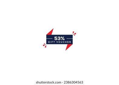 53% off Discount voucher design coupon code design gift voucher design promo design sale promotion