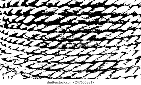 5-3.Old rope texture background - illustration.