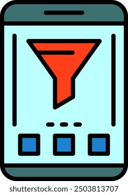 532 - Filter Flat Vector Icon Design
