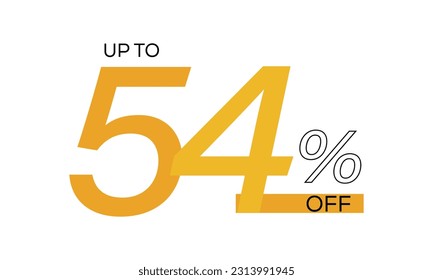 up to 54% off vector template, 54% off discount, 54 percent off discount sale background