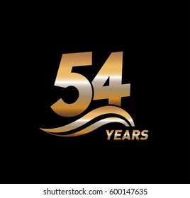 54 Years Anniversary Celebration Design