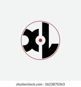 544 carta logotipo forma geométrica matemática educacional redondo círculo elipse arma alvo espaço negativo X L