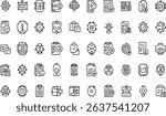 55 Accountability and Action Line Icons Set