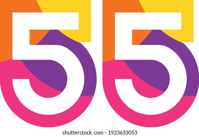 55 Colorful Fun Modern Flat Number