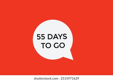 55 days to go, icon, stile, timer, countdown, clock, time,  background, template, 55 days to go, countdown, sticker, left banner, business, sale, label button
