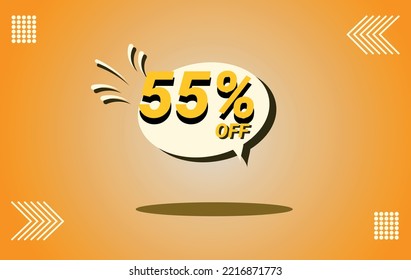 55% discount balloon banner vector eps 10 banner ad template memphis shaped offer business