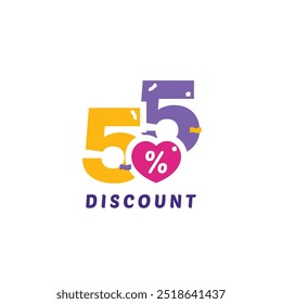 55% Rabatt Verkauf Vektor Vorlage Design Illustration Collection