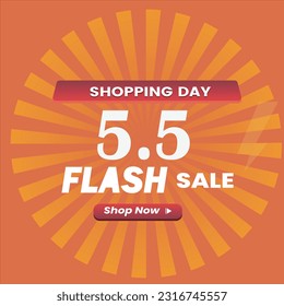5.5 venta flash efecto de estilo de texto editable temática puede promocionar ventas