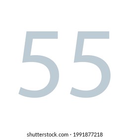 55 NUMBER SIMPLE CLIP ART VECTOR