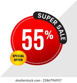 55% Off Sale Banner - Exclusive Discount Promotion