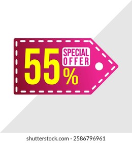 55% Off Sale Banner - Exclusive Discount Promotion