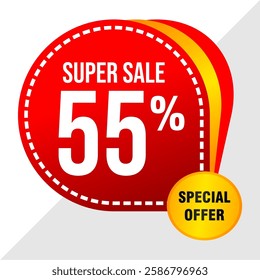 55% Off Sale Banner - Exclusive Discount Promotion