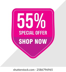 55% Off Sale Banner - Exclusive Discount Promotion