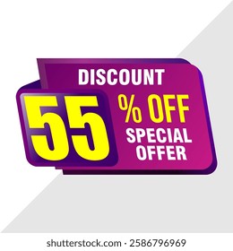 55% Off Sale Banner - Exclusive Discount Promotion