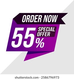 55% Off Sale Banner - Exclusive Discount Promotion