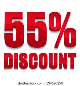 55 percent discount digits