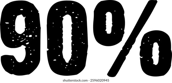55 Percent Discount Offer Number Typography Style A1056