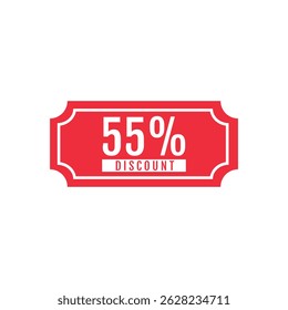 55 Percent Discount Offer on Red Tag