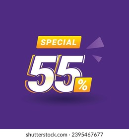55 Percent Special Discount Sale