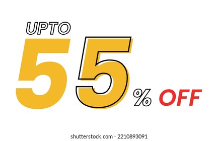 up to 55 percent Vector Template, upto 55 percent off offer template vector